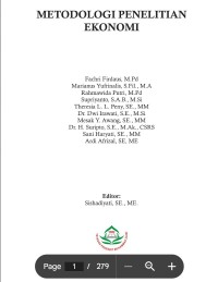 METODOLOGI PENELITIAN EKONOMI